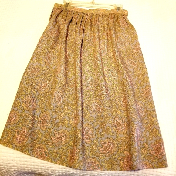 1950s Beaded Paisley Skirt